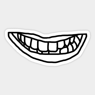 Minimal Lips Black Line Sticker